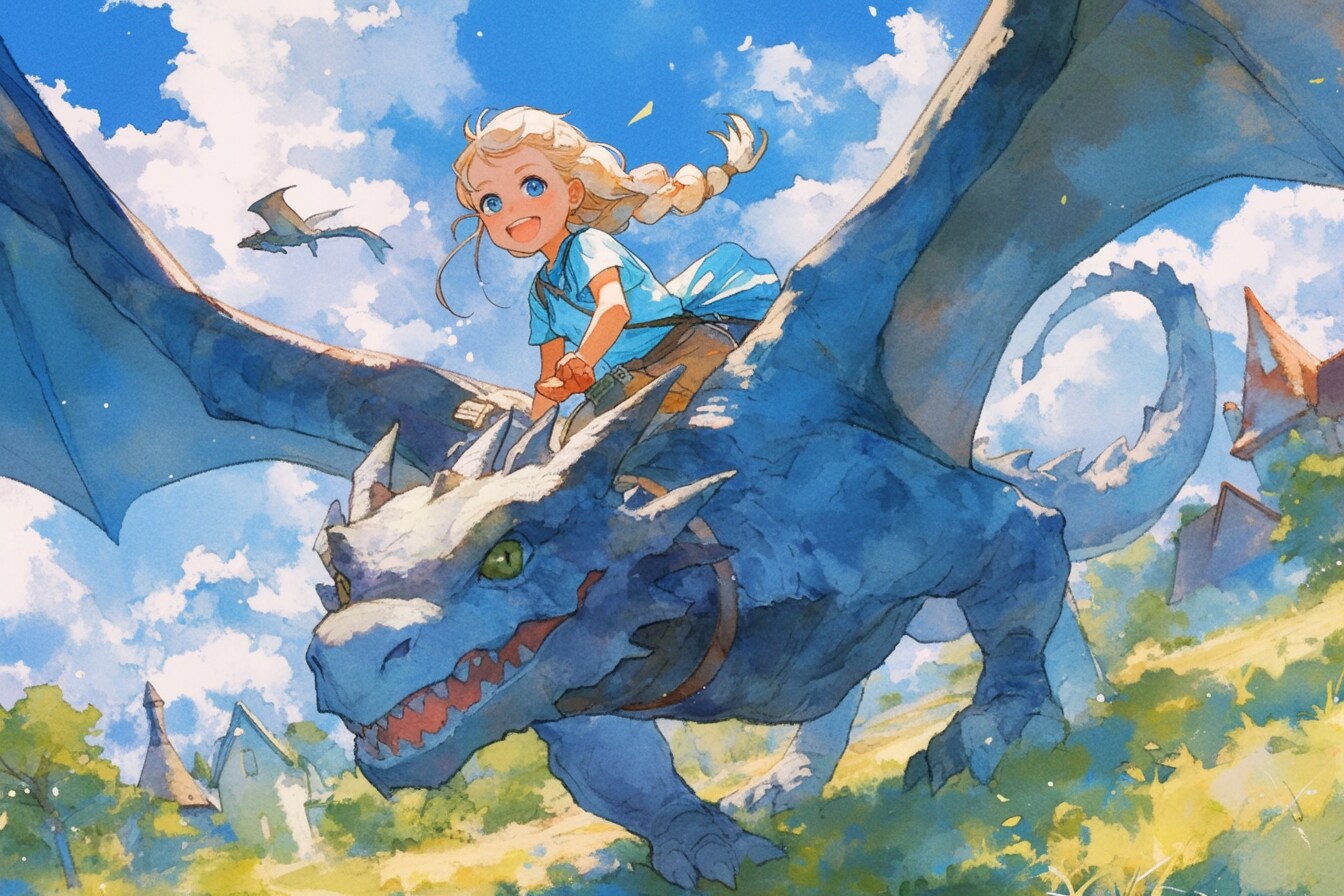ドラゴンと少女（竜騎士）93 | の人気AIイラスト・グラビア