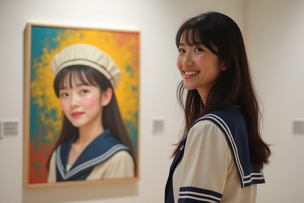 美術部文化祭の発表「私の絵はこれョ！」