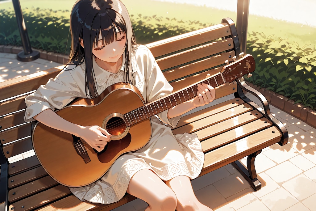 ギター女子(呪文借りました🙏)