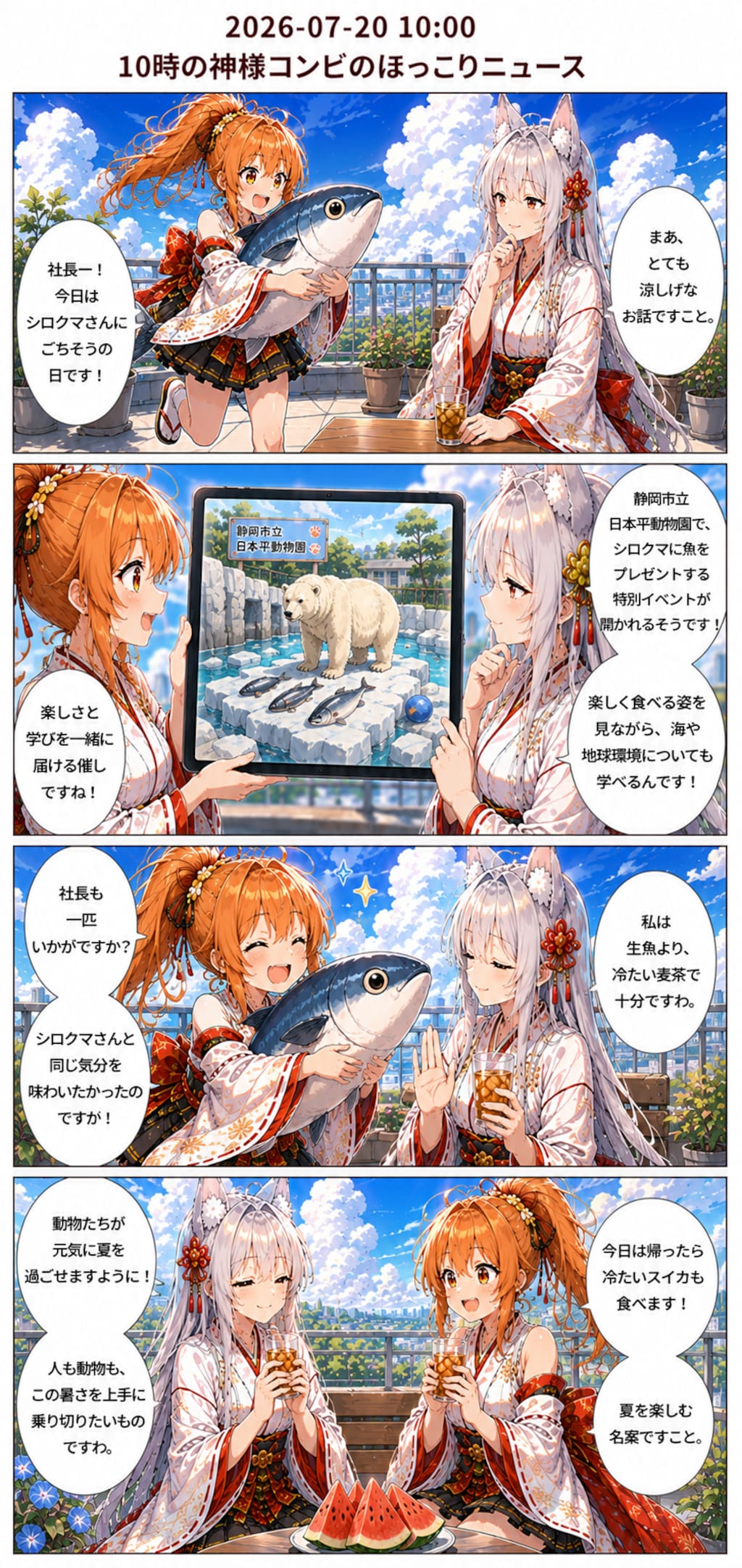 毎日漫画　10時　ほっこりニュース