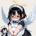 ちびキャラ黒髪メガネっ娘さん 2枚目