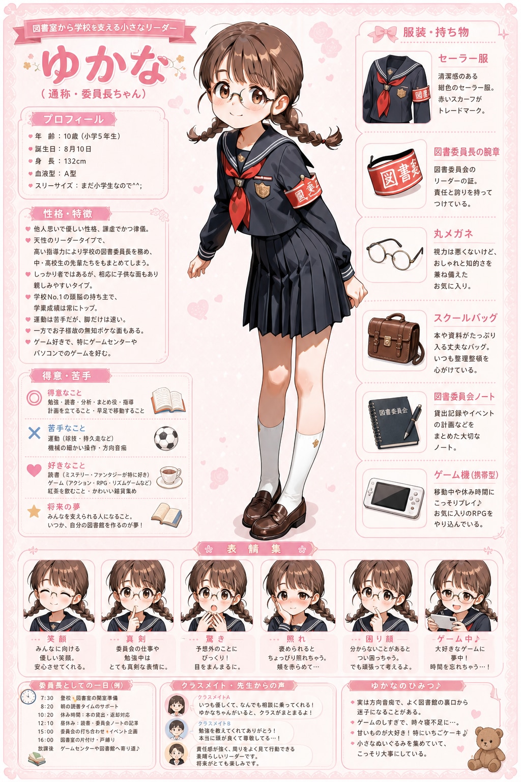 委員長ちゃんのキャラクターシート（色々おかしい）