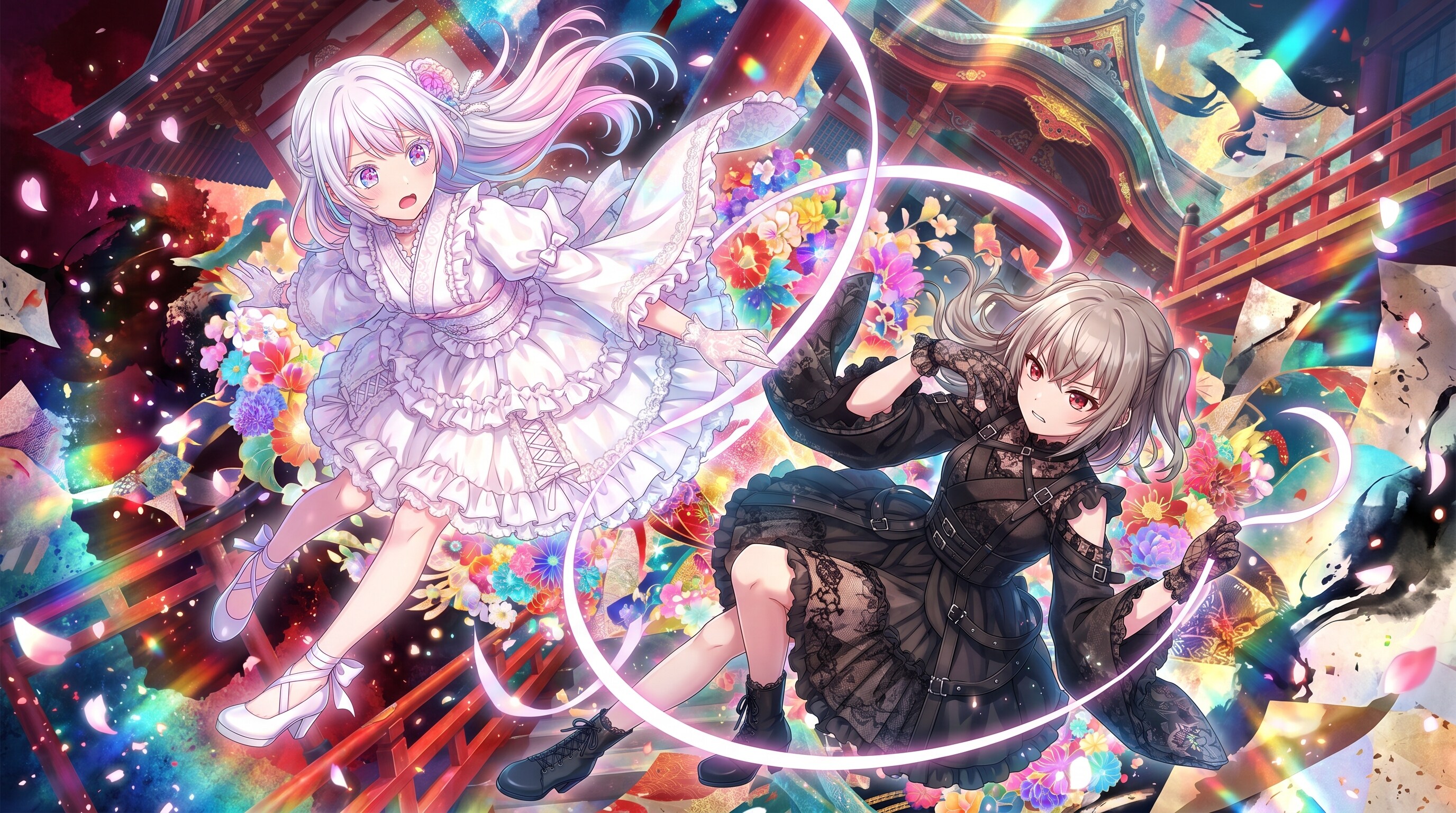 紅白輪舞の幻燈 | の人気AIイラスト・グラビア