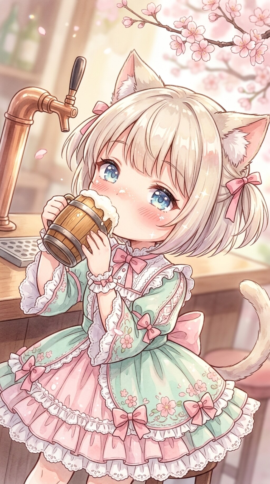 金ツイにゃん。3月8日 #ビールサーバーの日