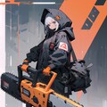 試作：チェーンソー・丸鋸LoRA 2枚目