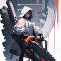 試作：チェーンソー・丸鋸LoRA 3枚目