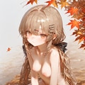 紅葉とタシュケント 2枚目
