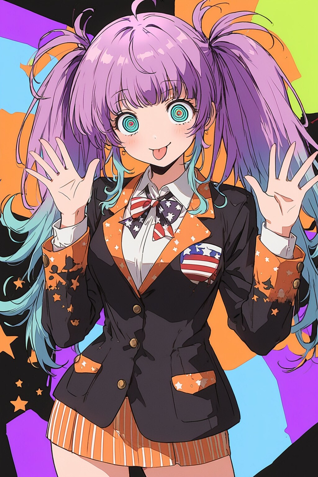 アメリカン紫髪ちゃん