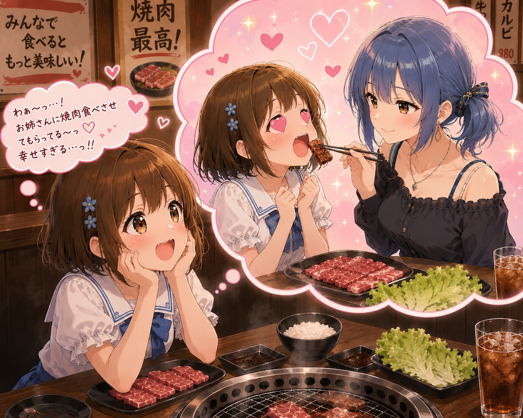 推しと焼き肉♡