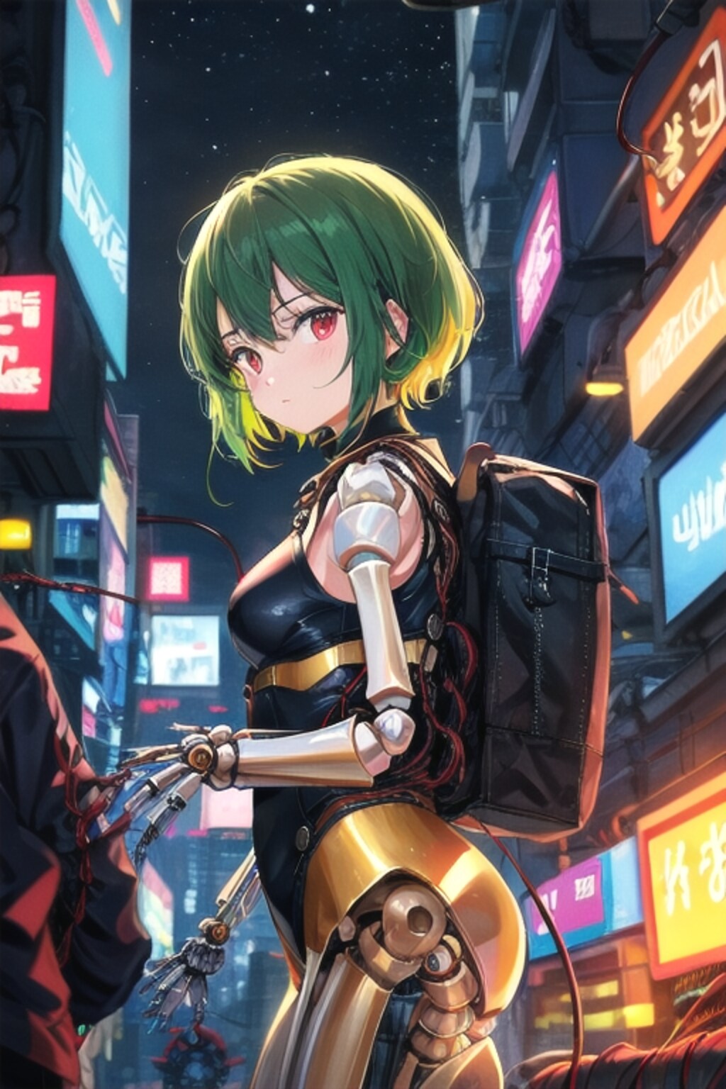 旧型義体・緑髪