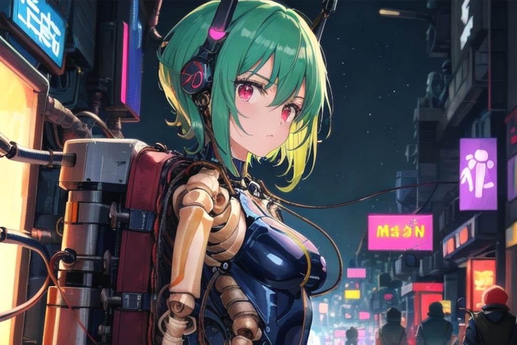 旧型義体・緑髪