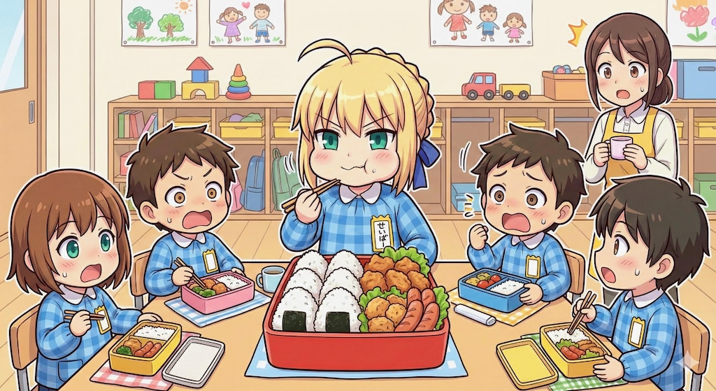 ちっちゃくても セイバー😁