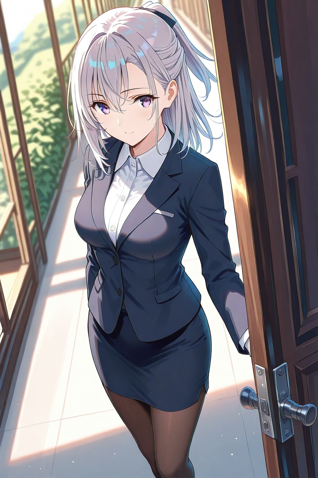 (889HQ)銀髪ちゃん茶髪ちゃんスーツ