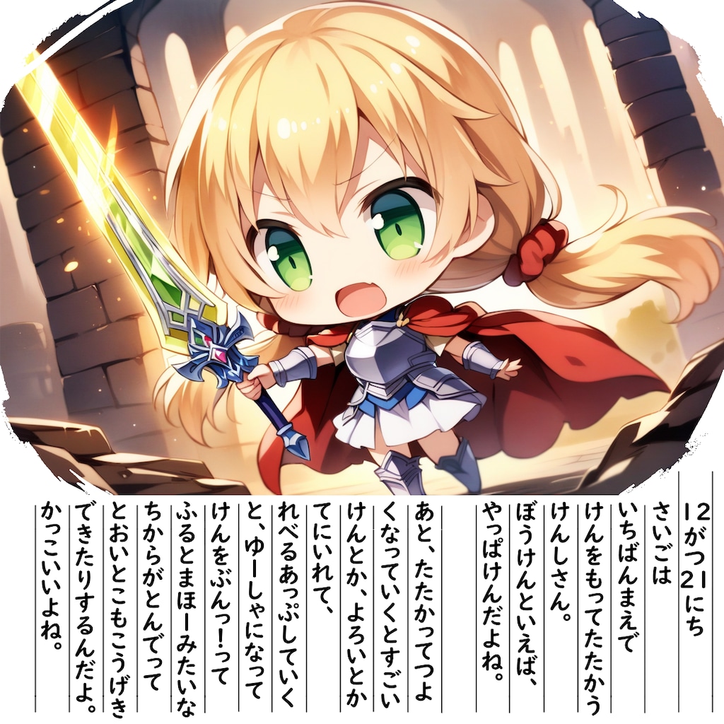 【絵日記】ゆーしゃになるよ