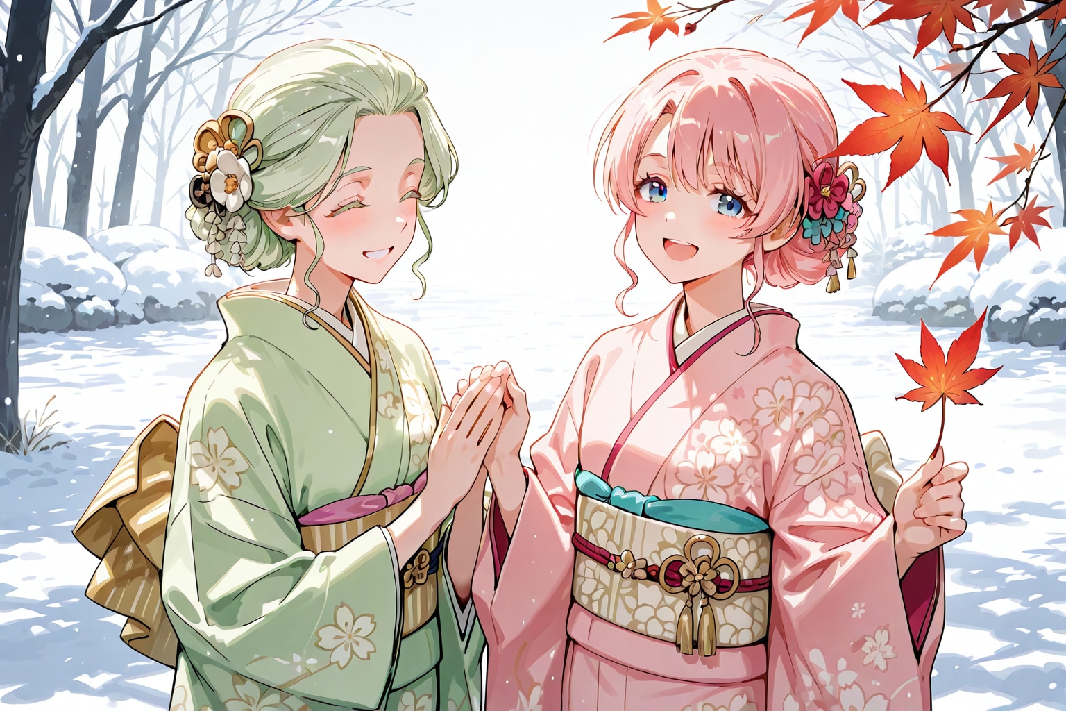 春と夏と秋と冬が入り混じってる | の人気AIイラスト・グラビア