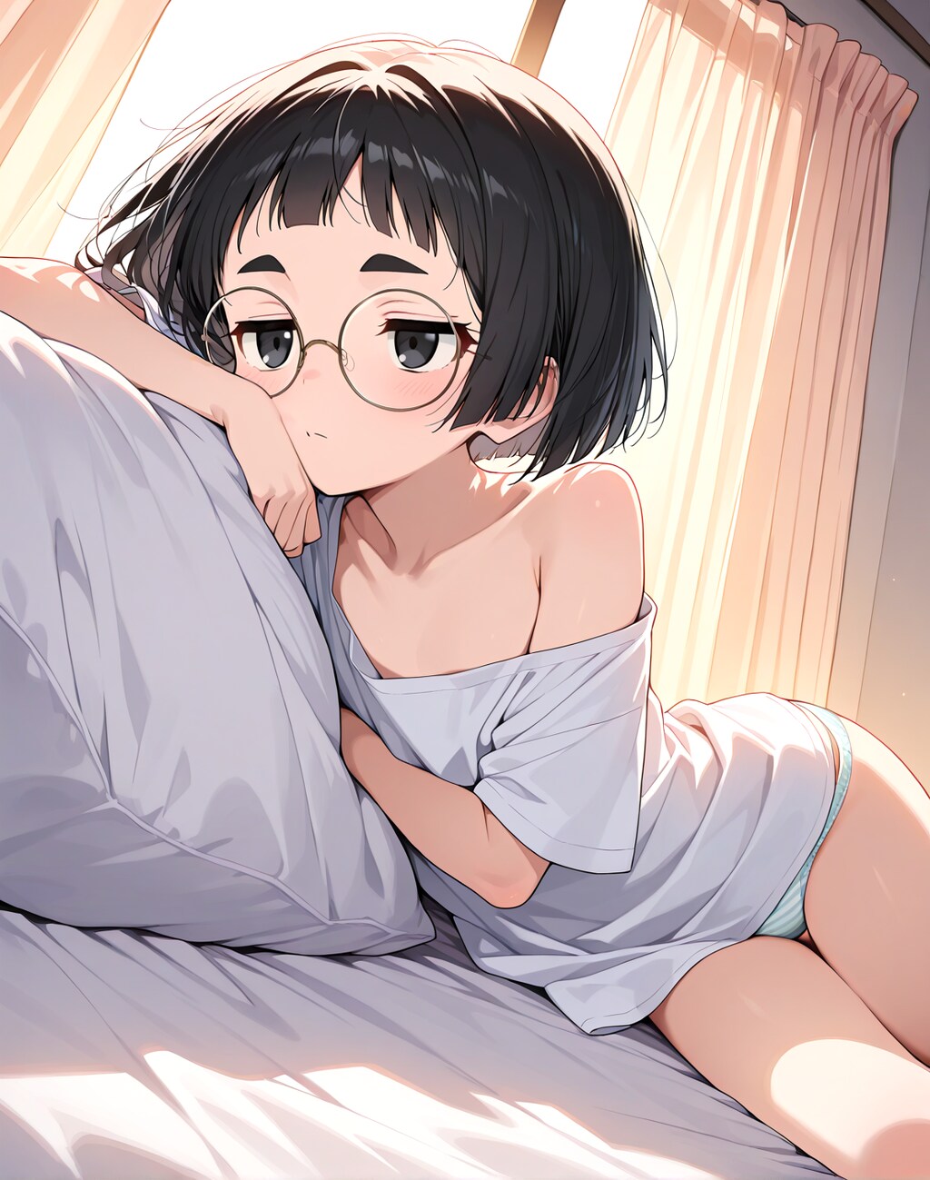 ぶかぶかシャツ vs まな板