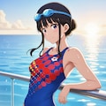 井ノ上たきなの競泳水着姿　詰め合わせ　第３弾 5枚目