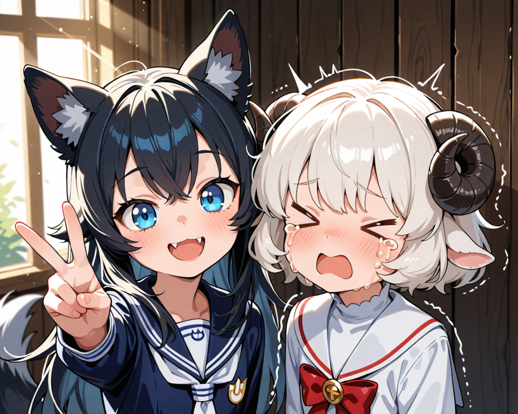 後輩のメイちゃんと♡
