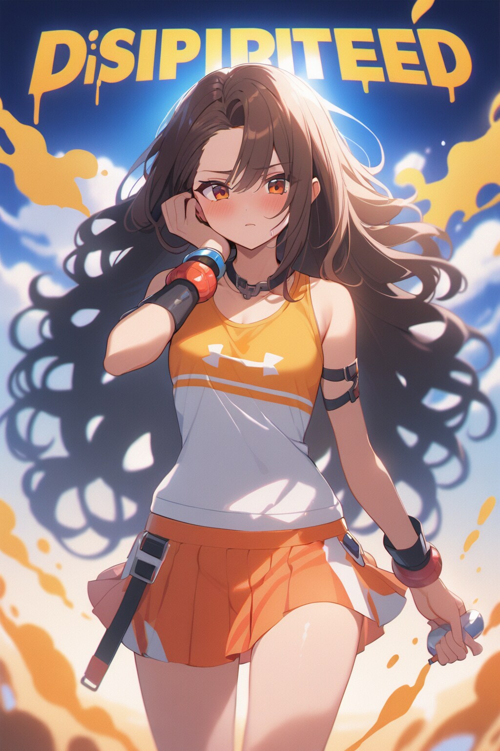 暑さにげんなりした女の子