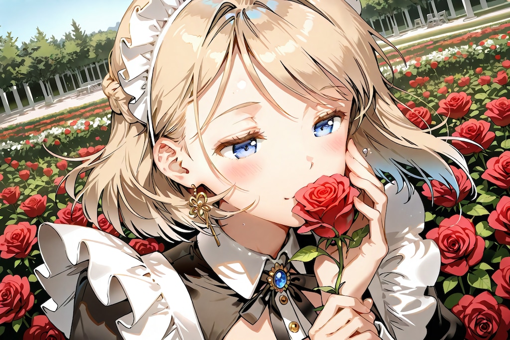 バラの香は朝よね