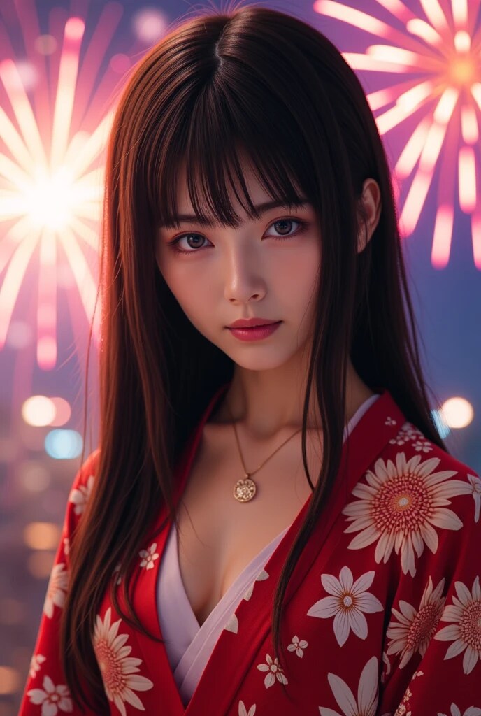 (4pics)花火大会 | の人気AIイラスト・グラビア