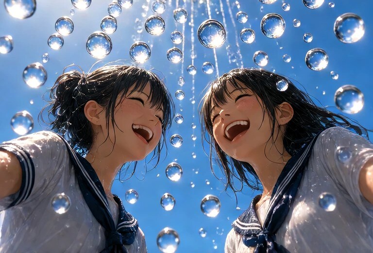３　太陽がいっぱい　水遊び