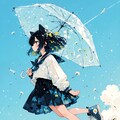 雨上がりの少女 2枚目