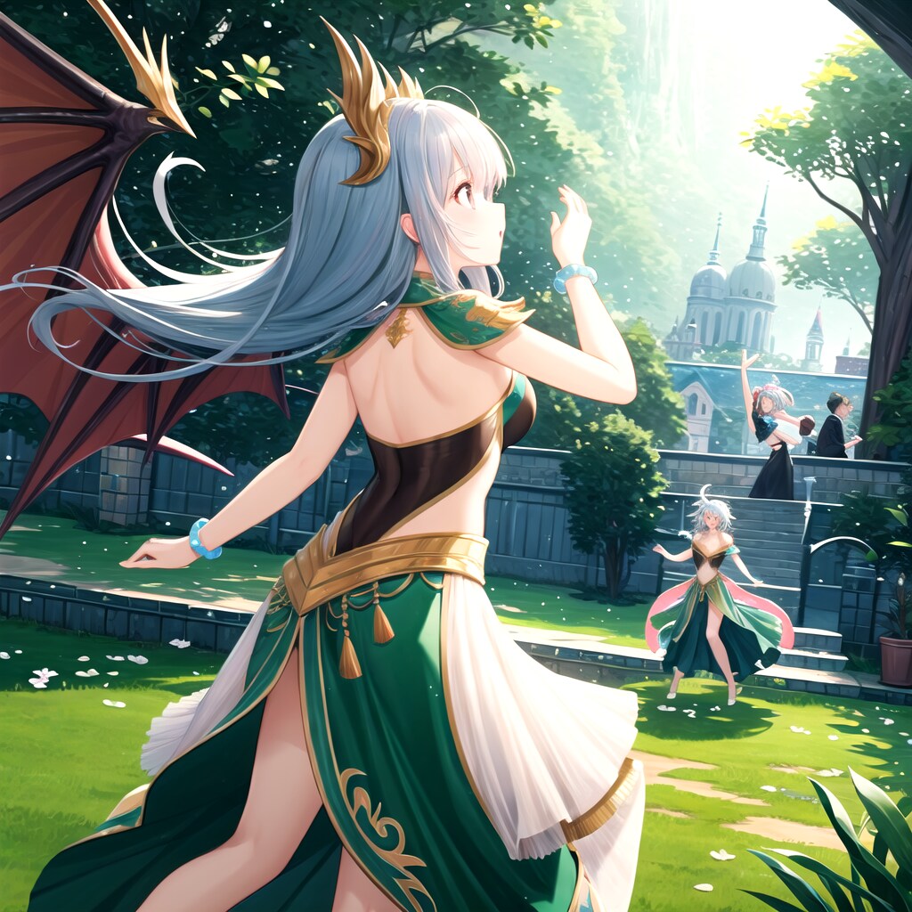 踊るドラゴン少女