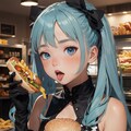 ハンバーガーを食べ 6枚目