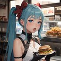 ハンバーガーを食べ 11枚目