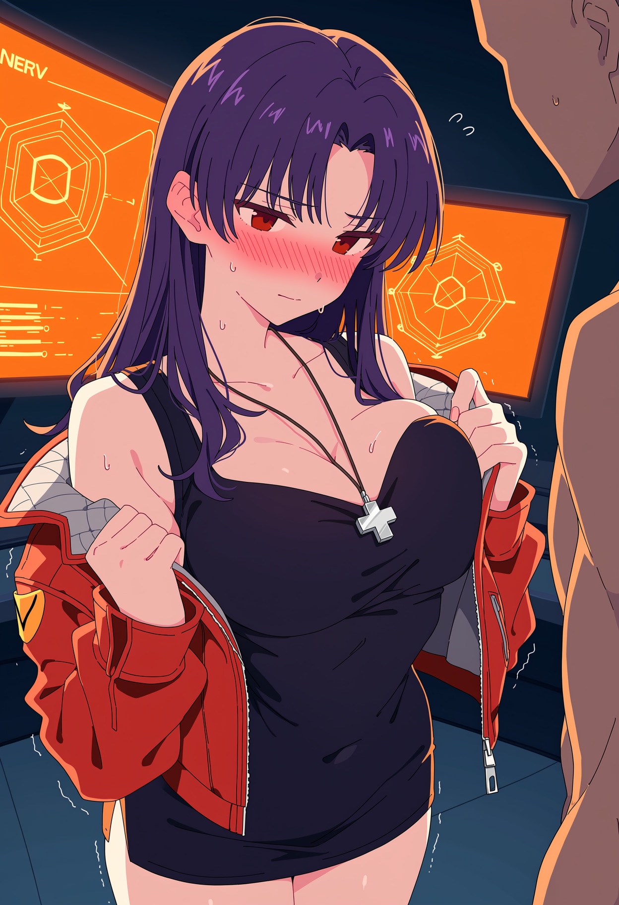 誰もいないNERV本部で…