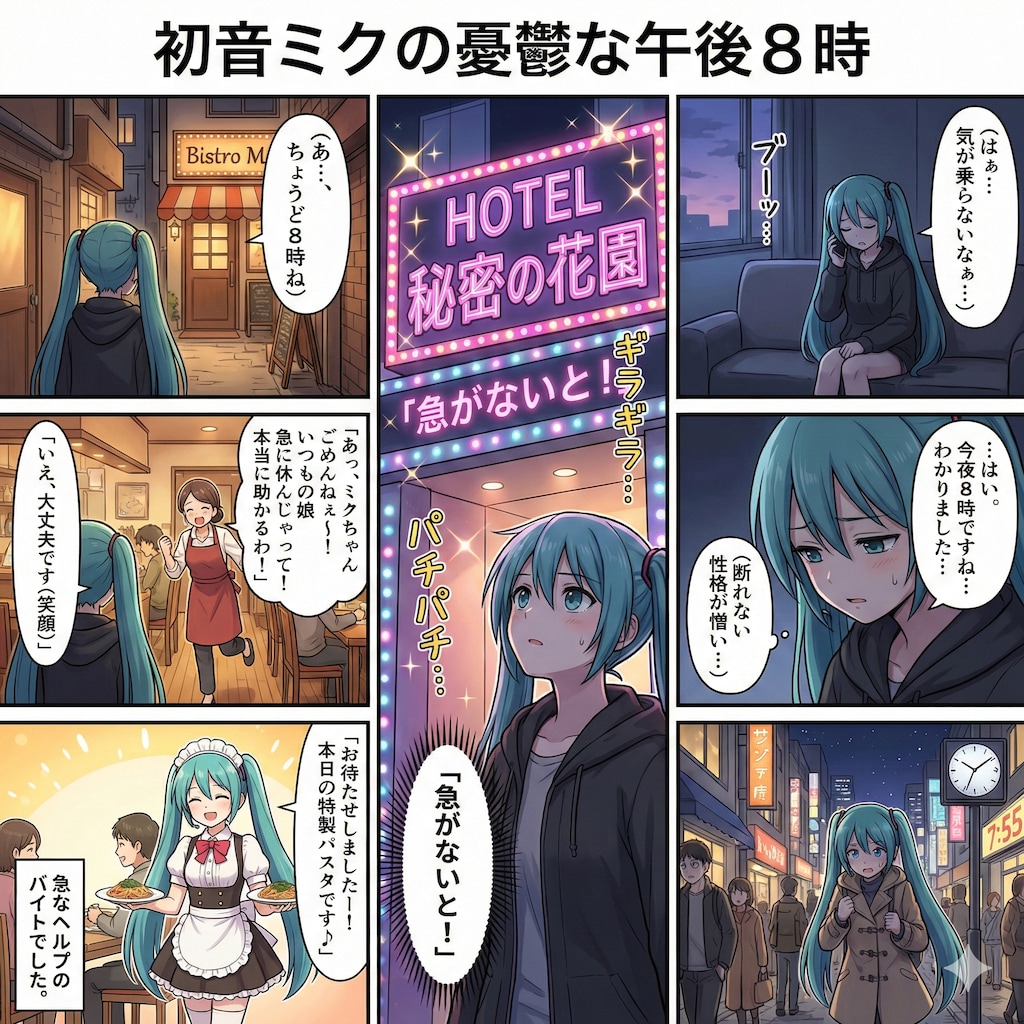 ミクさん８時の約束！