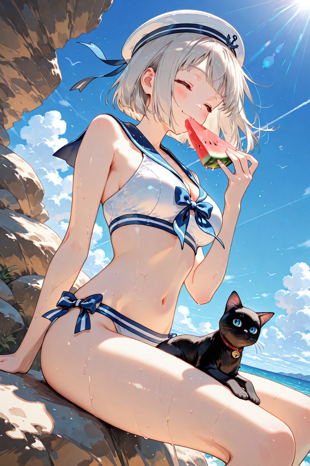 スイカしゃくしゃく🍉