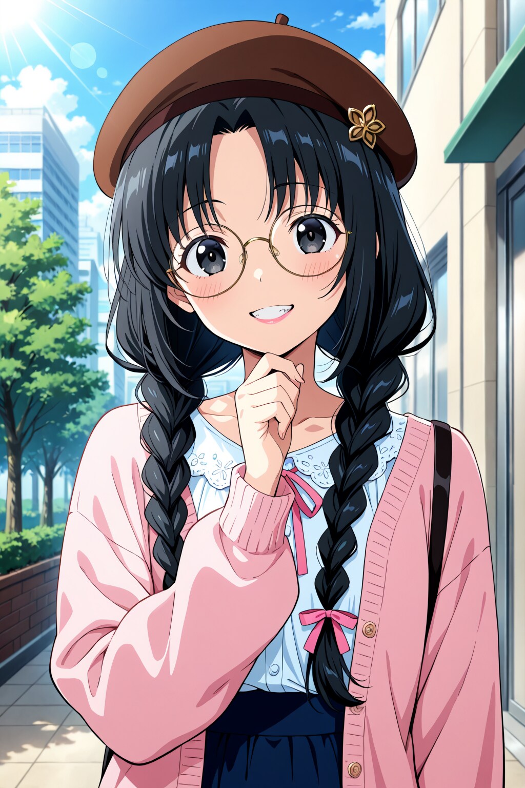 黒髪ツインテールの女の子