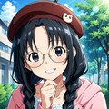黒髪ツインテールの女の子 4枚目