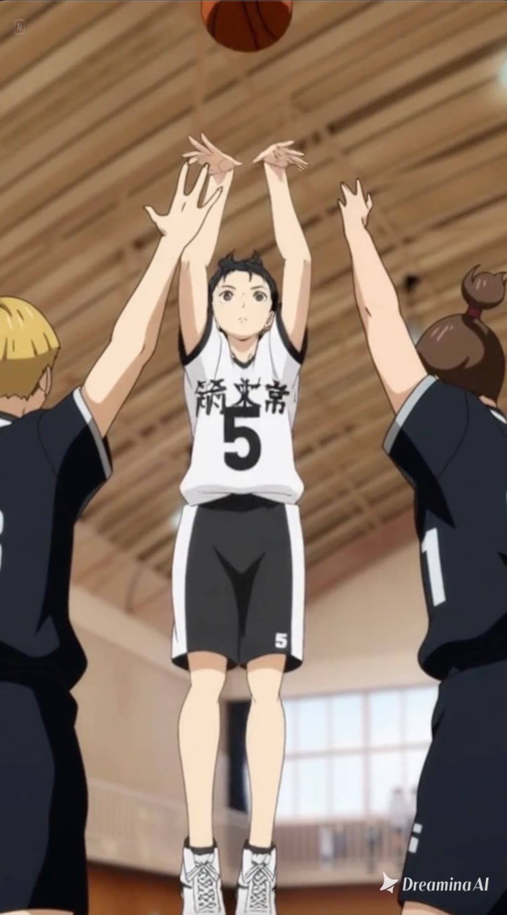 女バスのジャンプシュート379