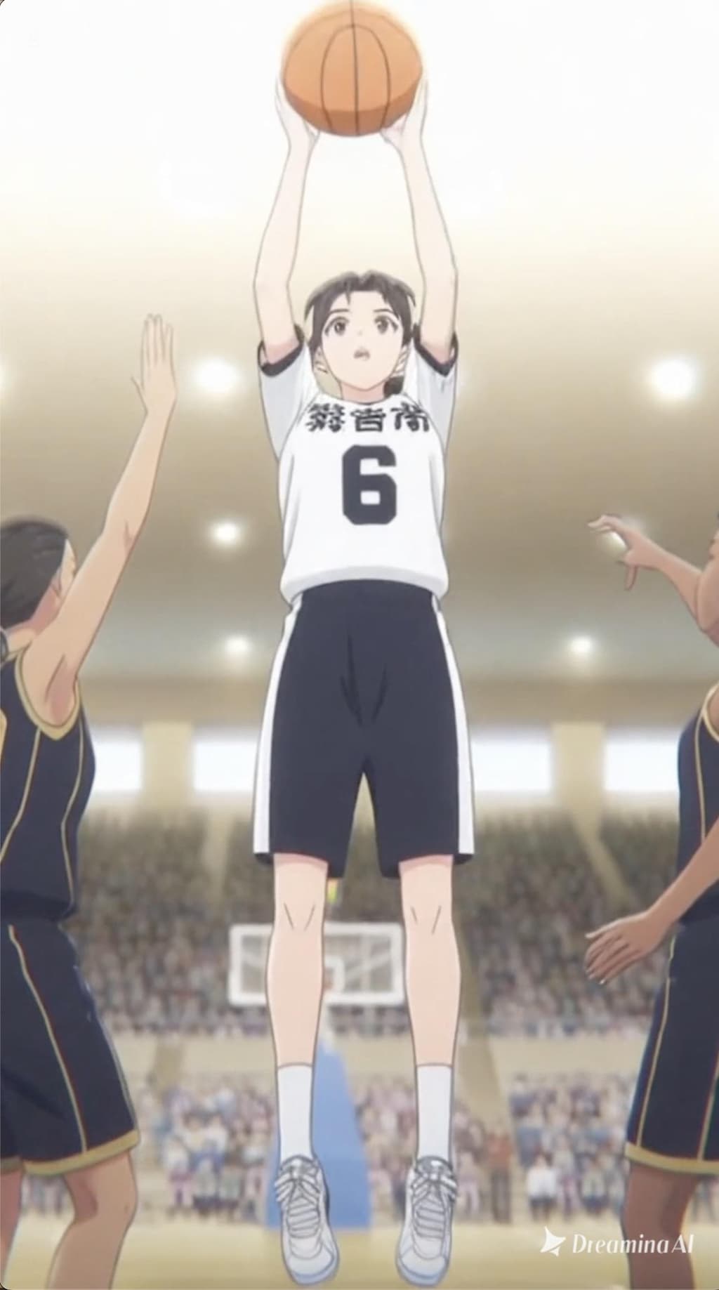 女バスのジャンプシュート379