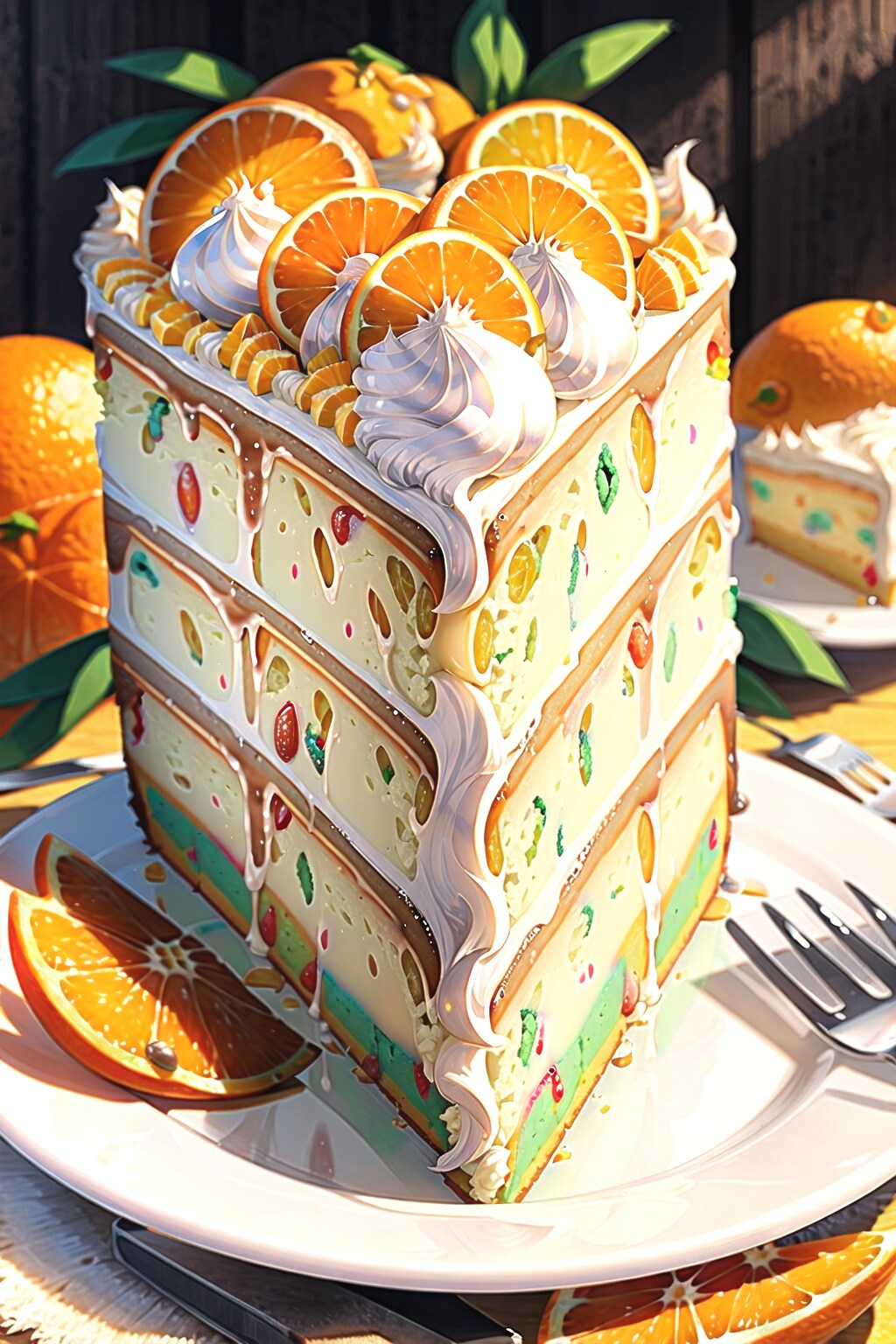 オレンジケーキ | の人気AIイラスト・グラビア