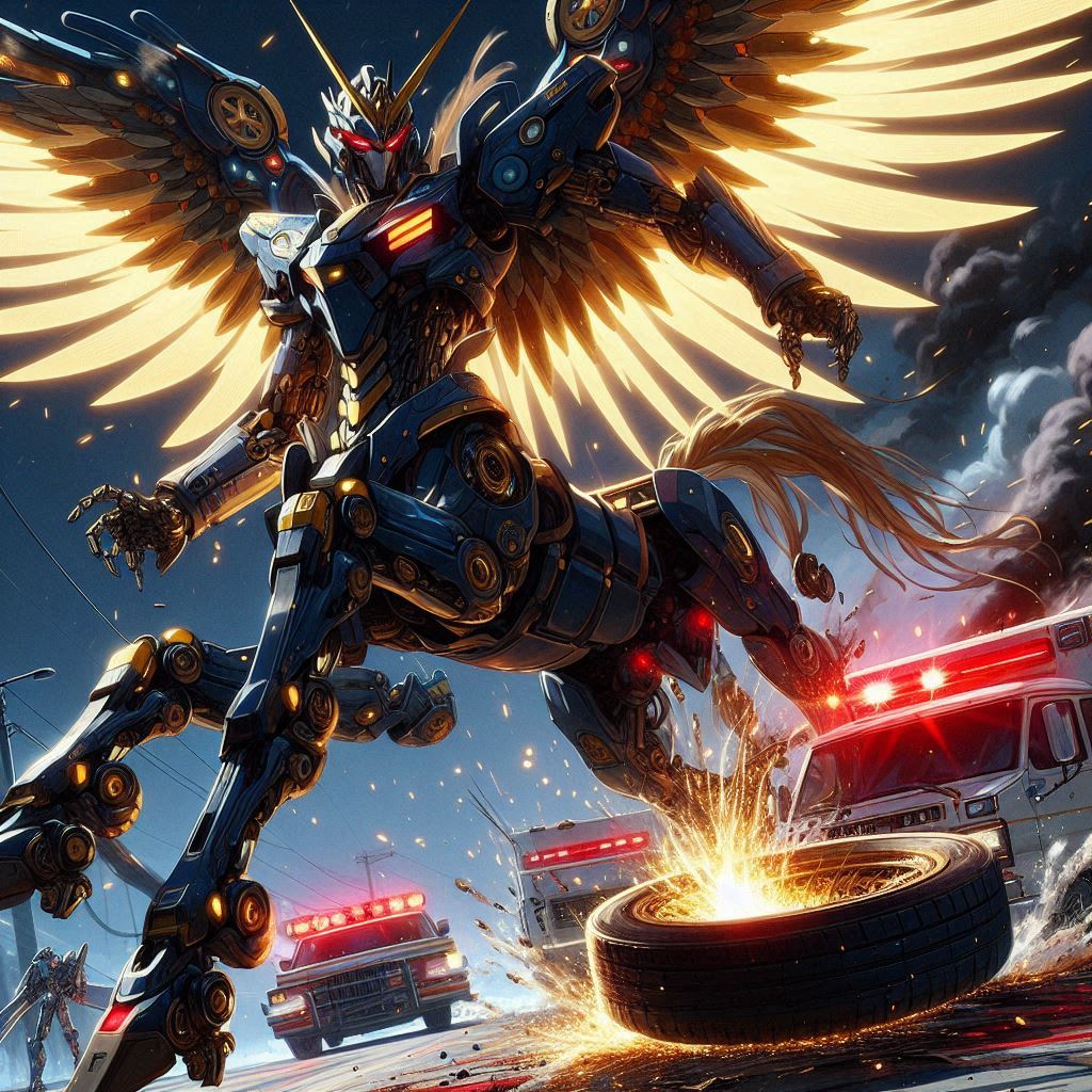 これぞ人馬一体ならぬ機馬一体！車よ貴様らの天下もこれまでだ！とか | の人気AIイラスト・グラビア