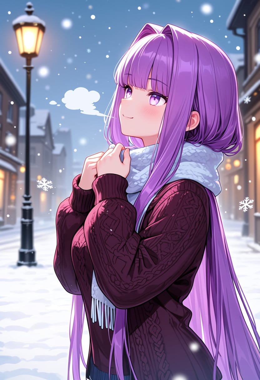 冬の夜の吐息