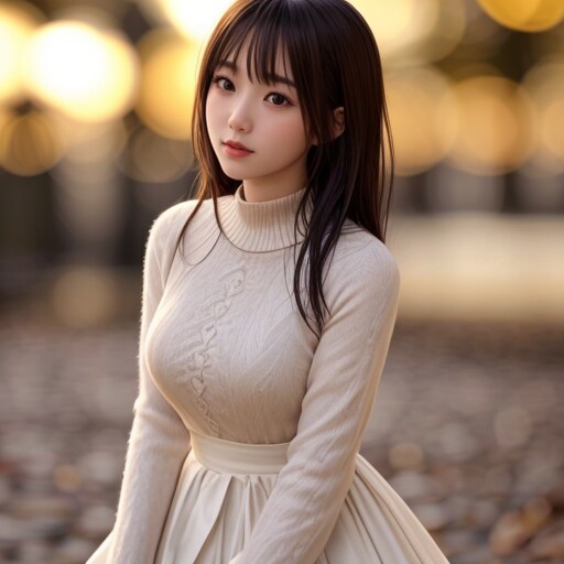 ニットセーター女子