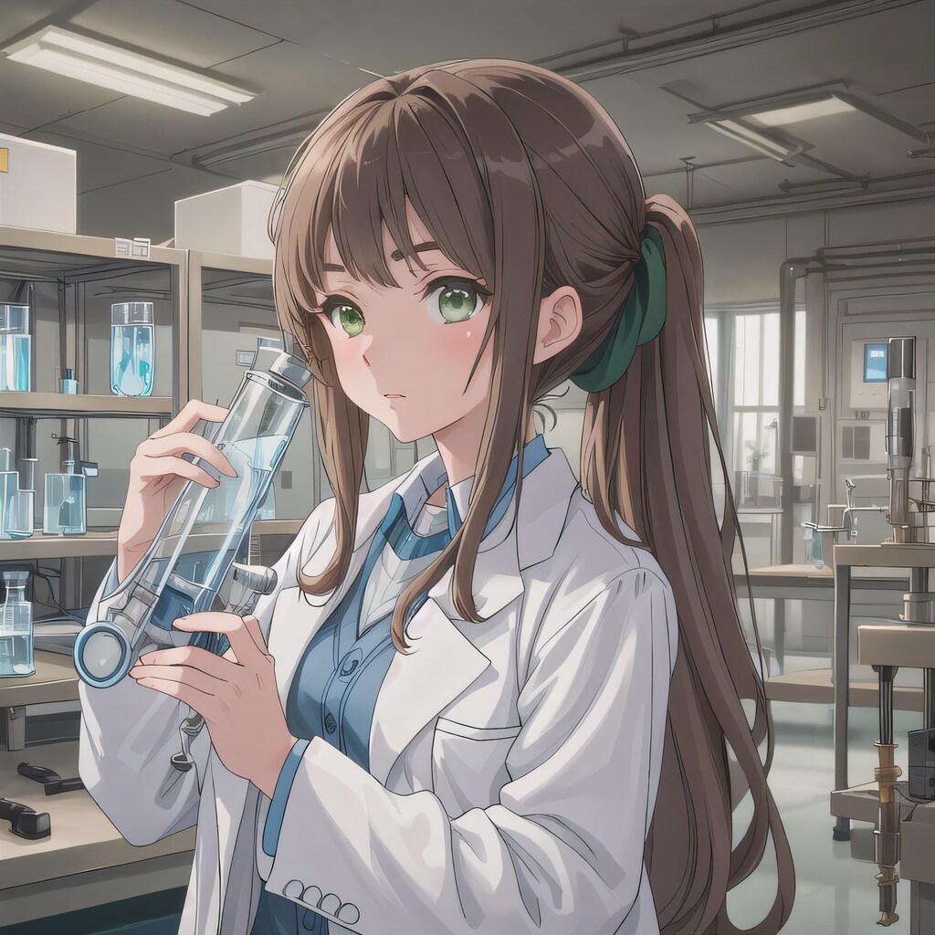 茶髪ポニテで白衣の少女３