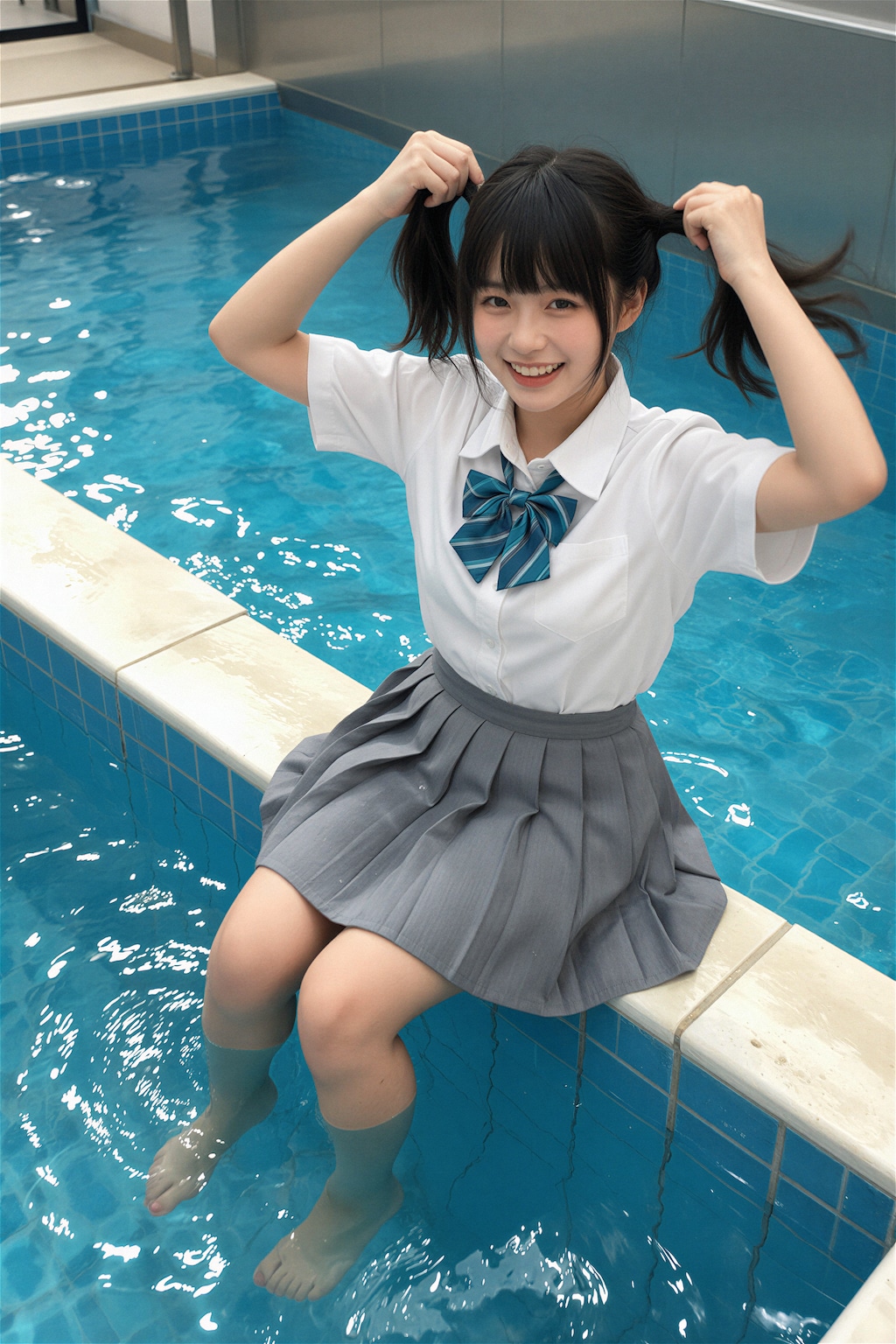 手ツインテ