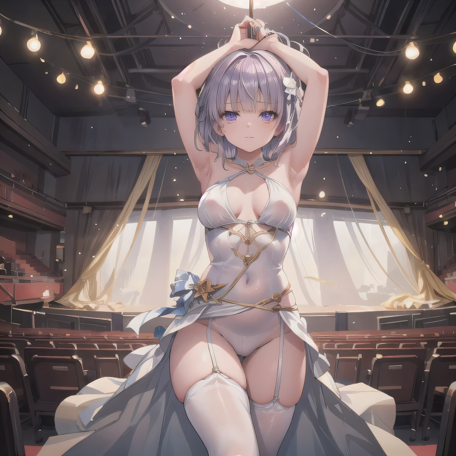 銀髪ボブでエアリアルの少女 | の人気AIイラスト・グラビア