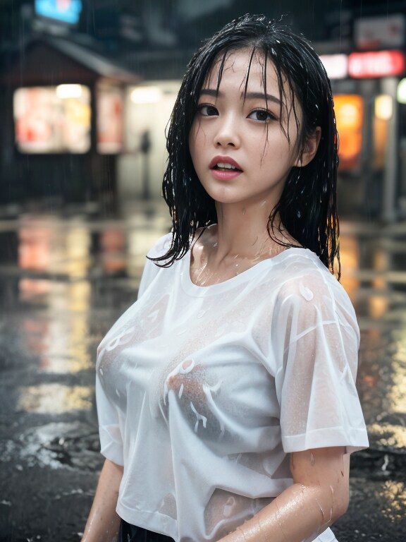 びしょびしょ美女