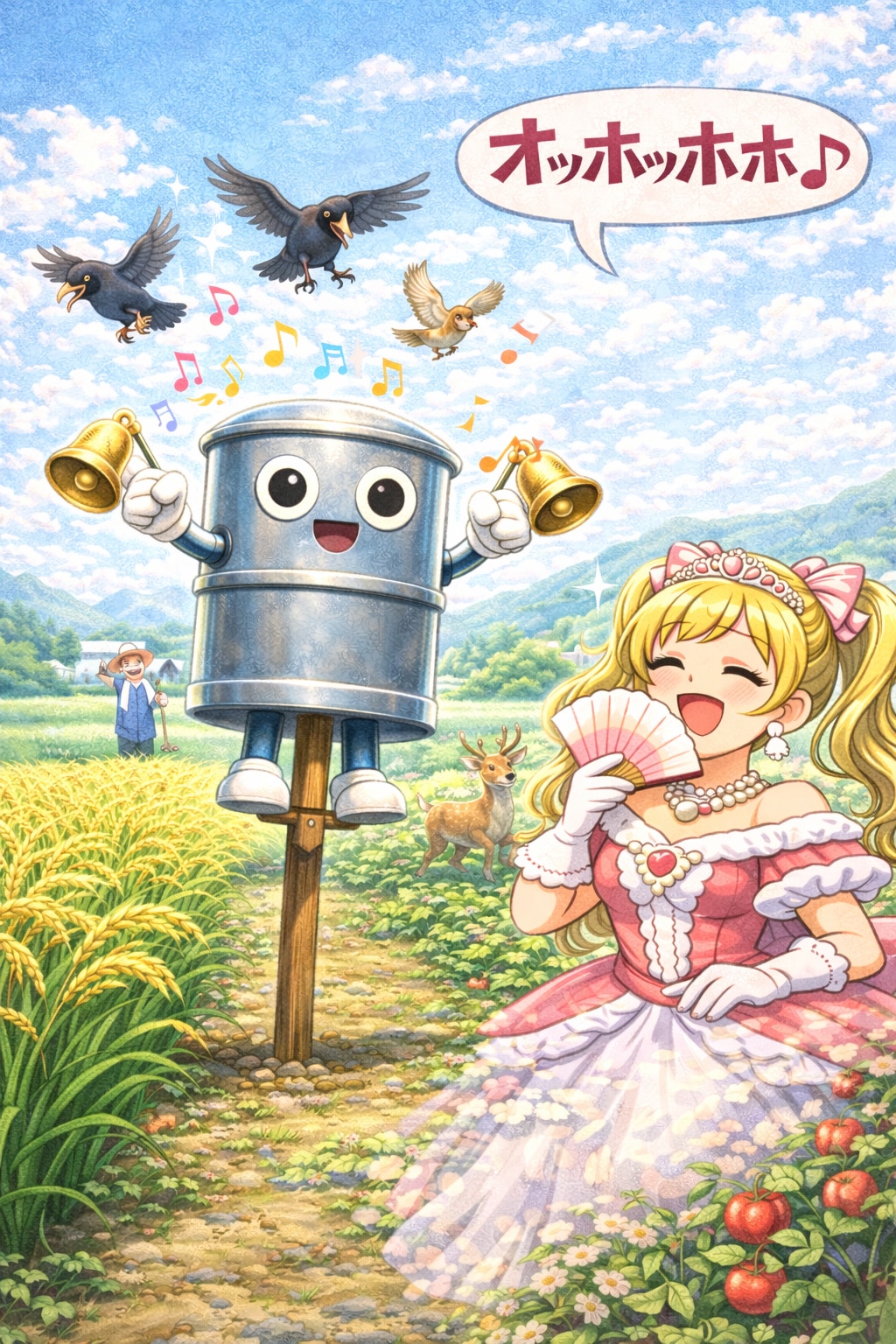 害鳥駆除は促しプリンセス様デザインの最強のロボットにお任せあれ