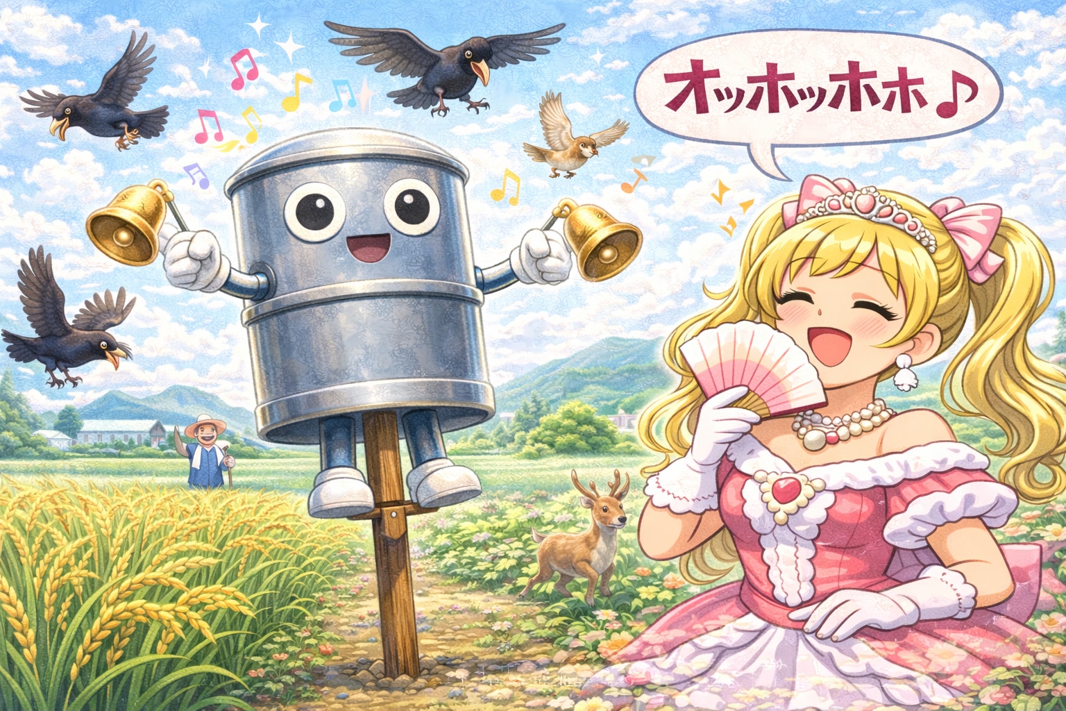 害鳥駆除は促しプリンセス様デザインの最強のロボットにお任せあれ | の人気AIイラスト・グラビア