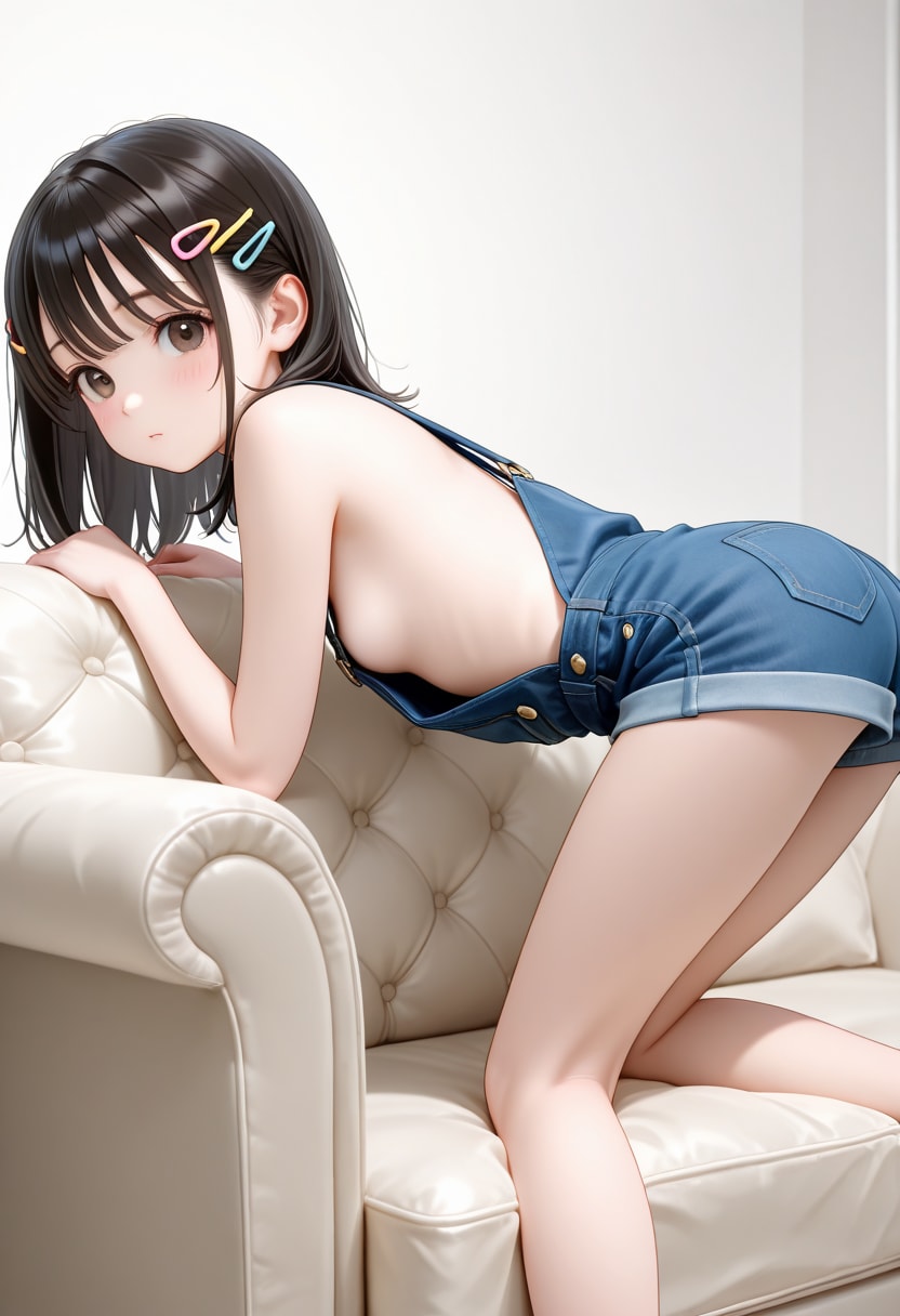 オーバーオールの少女(2)