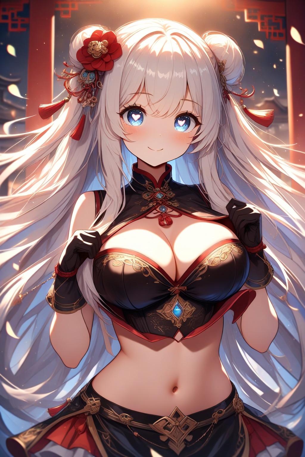 チャイナドレスの女の子