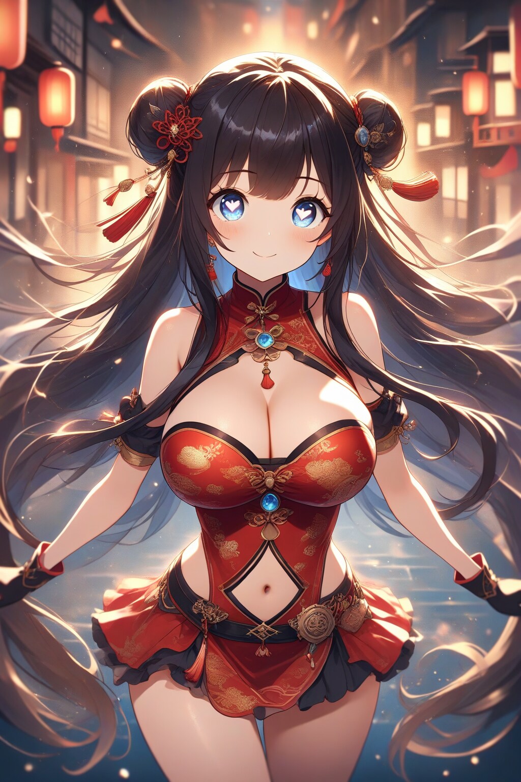 チャイナドレスの女の子